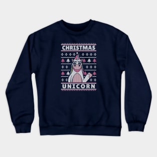 Unicorn Ugly Sweater Christmas Crewneck Sweatshirt